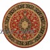 Well Woven Barclay Medallion Kashan Traditional Area/Oval/Round Rug   555628979